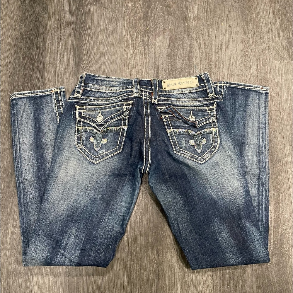 Rock Revival sequin skinny leg jeans